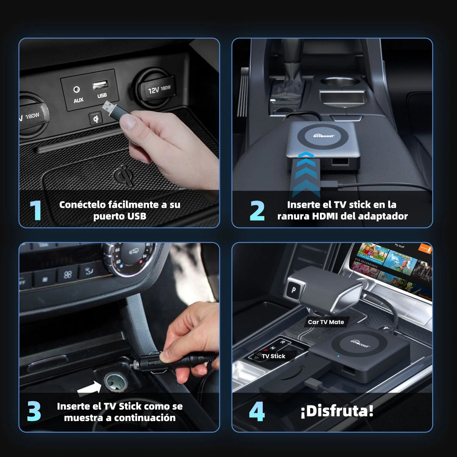 Ottocast® Car TV Mate Max - Adaptador Multimedia HDMI & Wireless CarPlay/Android Auto - Image 6