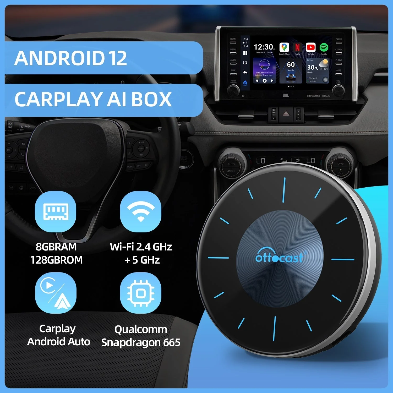 Play2Video-Pro Wireless CarPlay/ Android Auto/Video 3-in-1 Adapter - Image 3