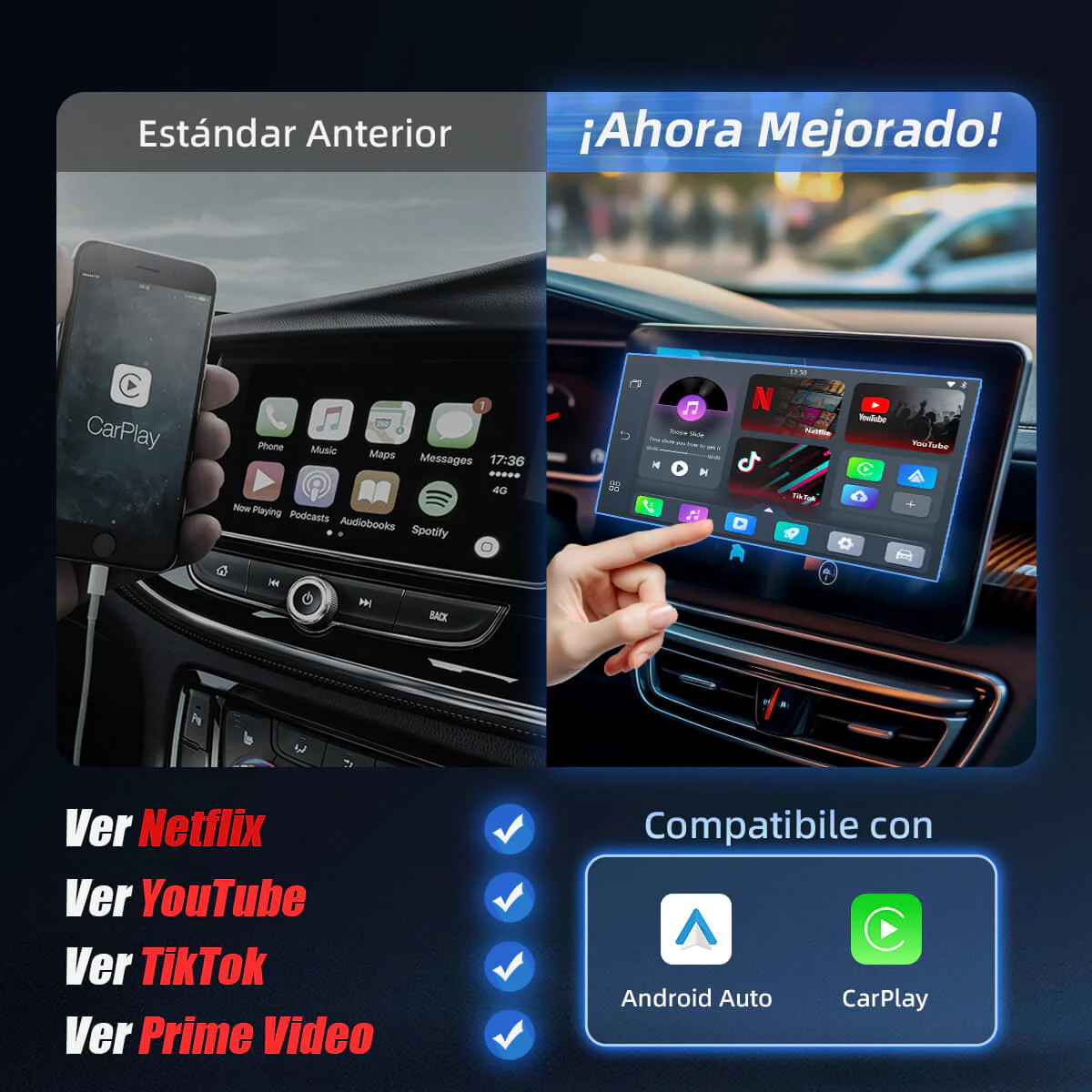 Play2Video-Pro Wireless CarPlay/ Android Auto/Video 3-in-1 Adapter - Image 6