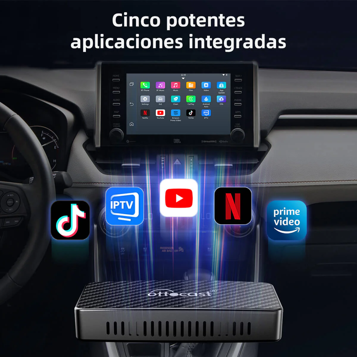 Adaptador Inalámbrico 3-en-1 Play2Video Pro para CarPlay/Android Auto - Image 12