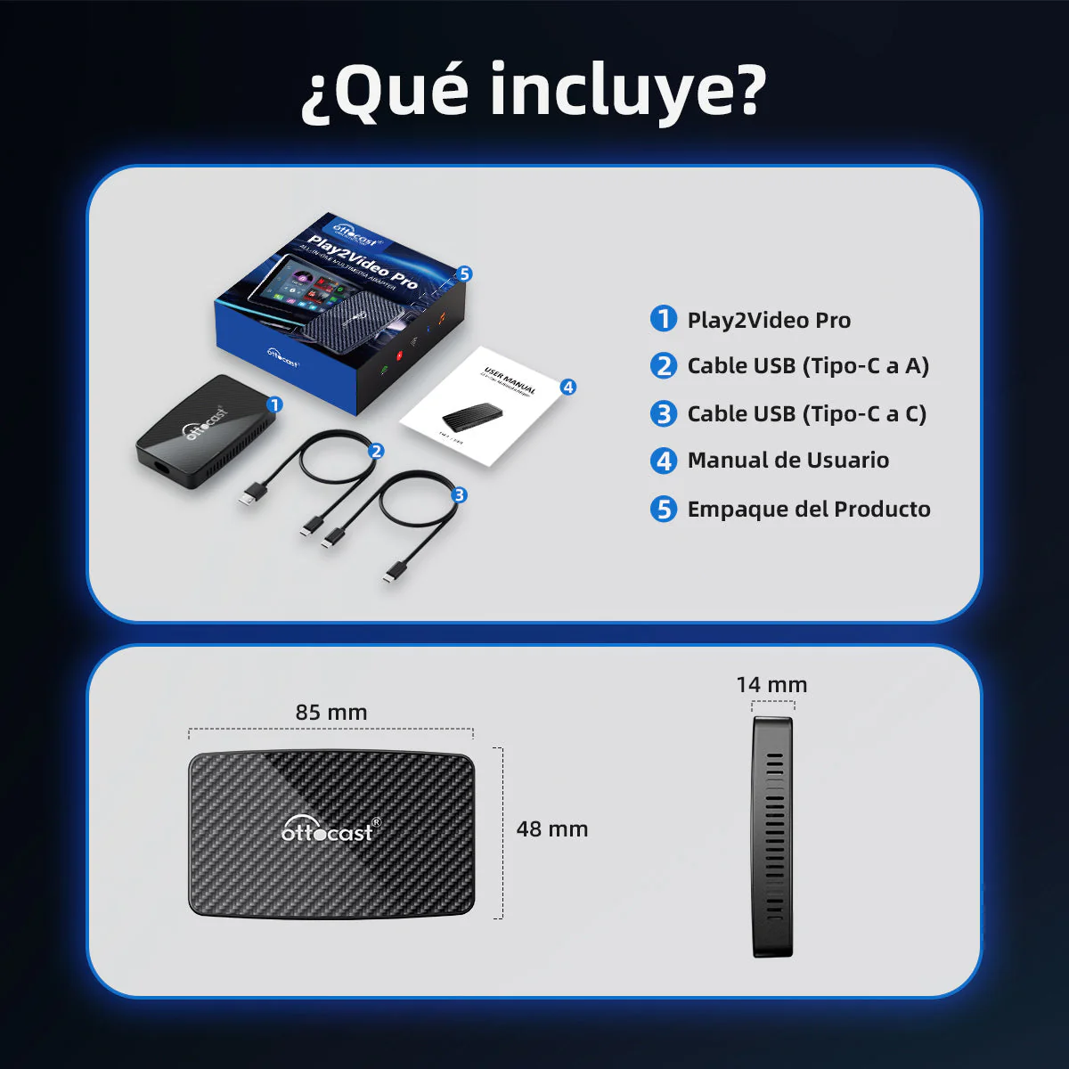 Adaptador Inalámbrico 3-en-1 Play2Video Pro para CarPlay/Android Auto - Image 8