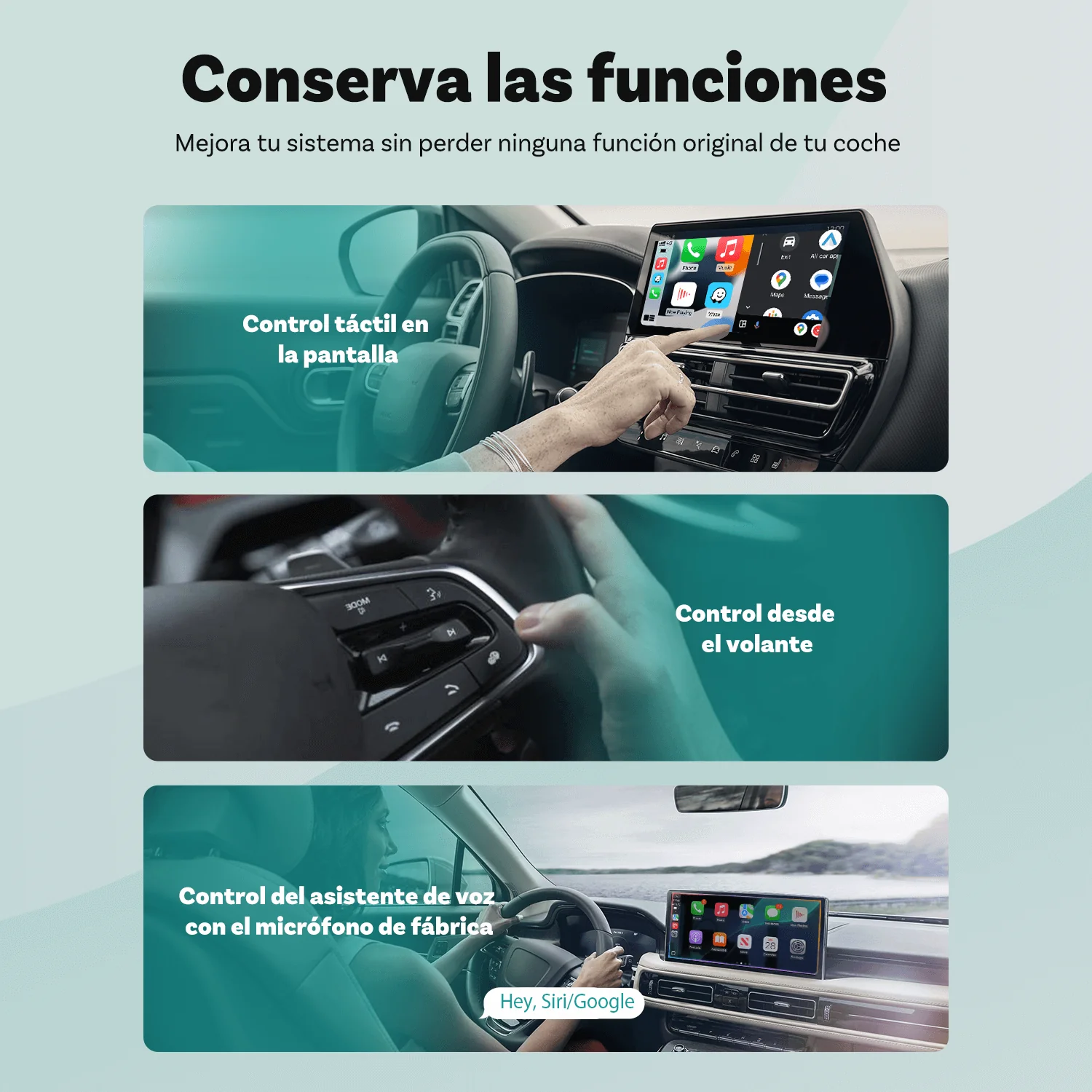 Ottocast® Mini adaptador inalámbrico CarPlay/Android Auto - Image 10