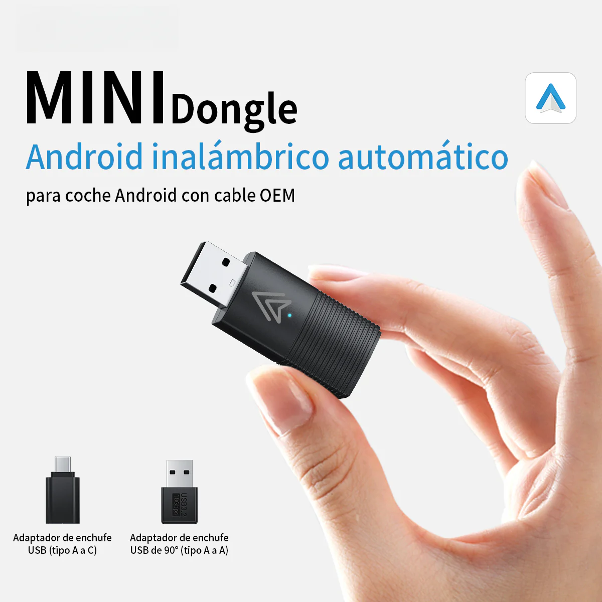 Mini Wireless CarPlay OR Wireless Android Auto Adapter - Image 2