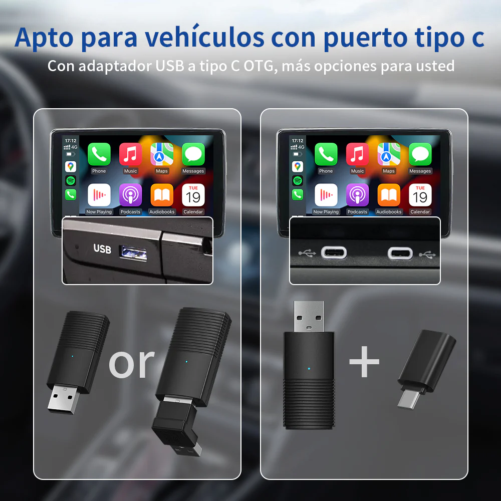 Mini Wireless CarPlay OR Wireless Android Auto Adapter - Image 3