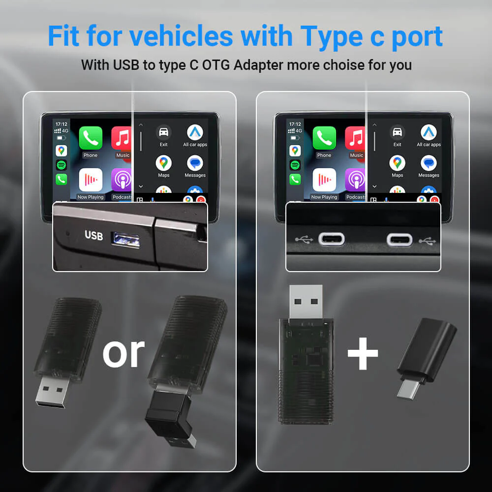 Mini Wireless CarPlay/Android Auto 2 in 1 Adapter - Image 5