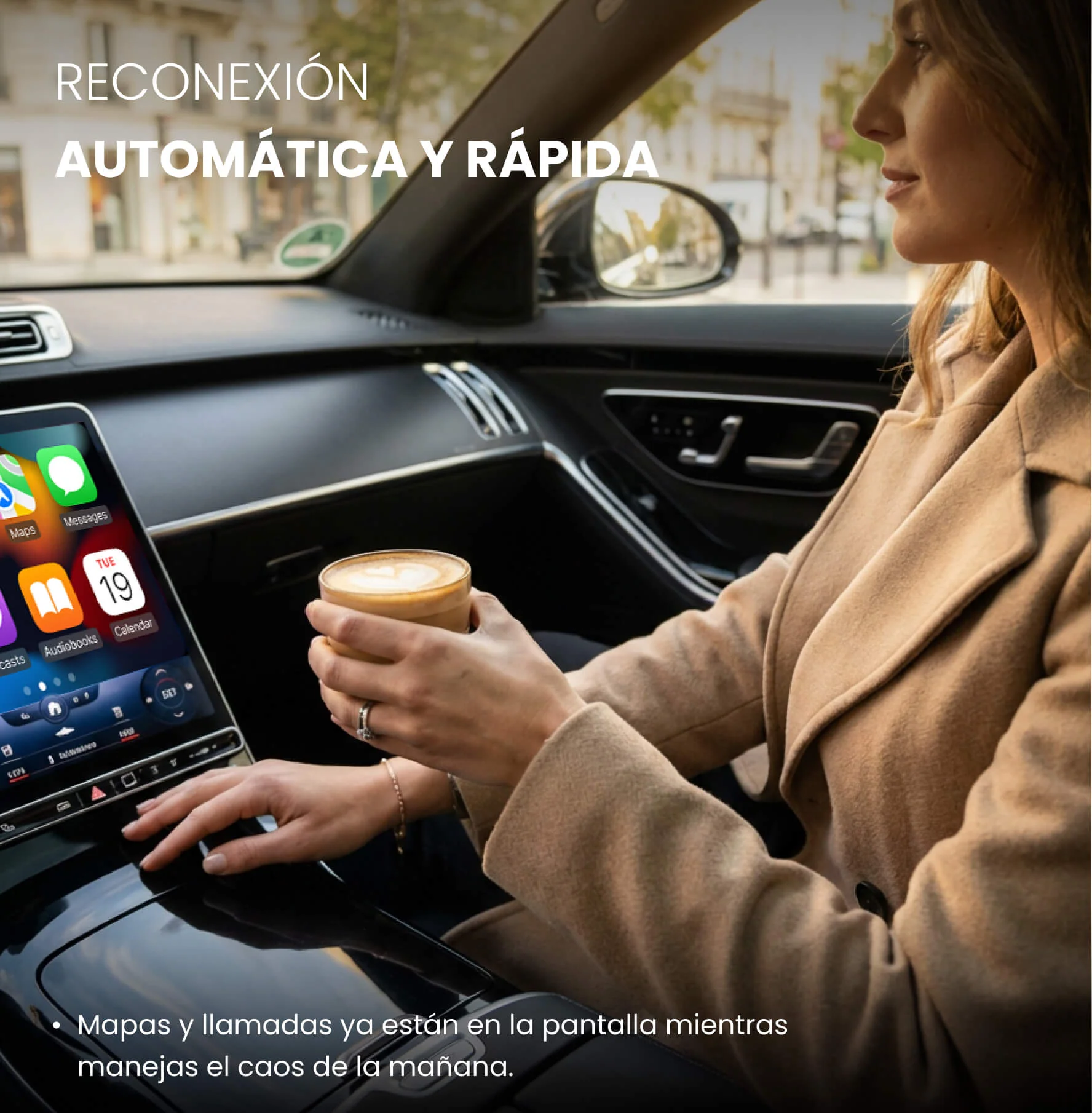 Adaptador Ottocast Mini Pico para CarPlay/Android Auto Inalámbricos - Image 6