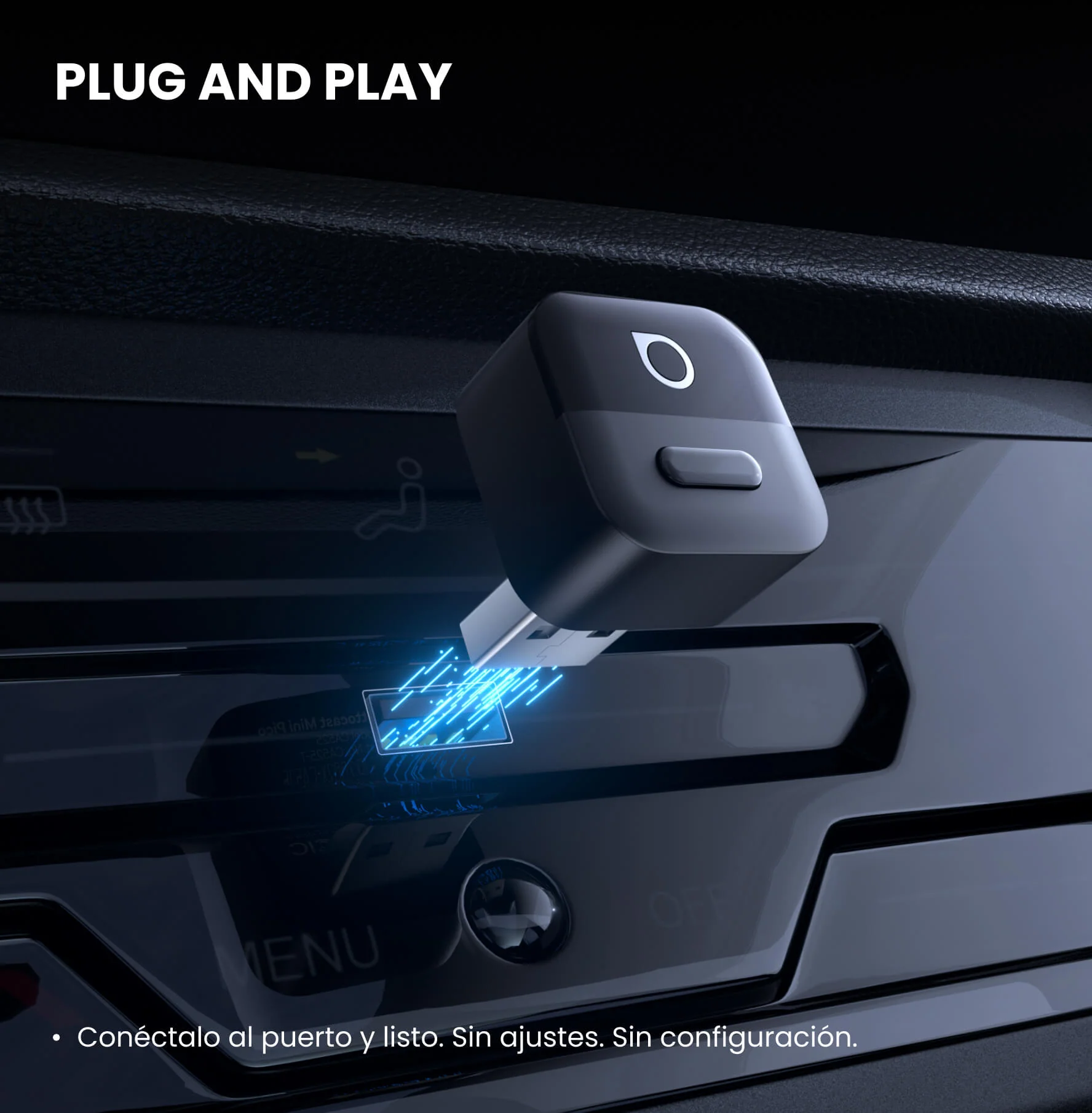 Adaptador Ottocast Mini Pico para CarPlay/Android Auto Inalámbricos - Image 7
