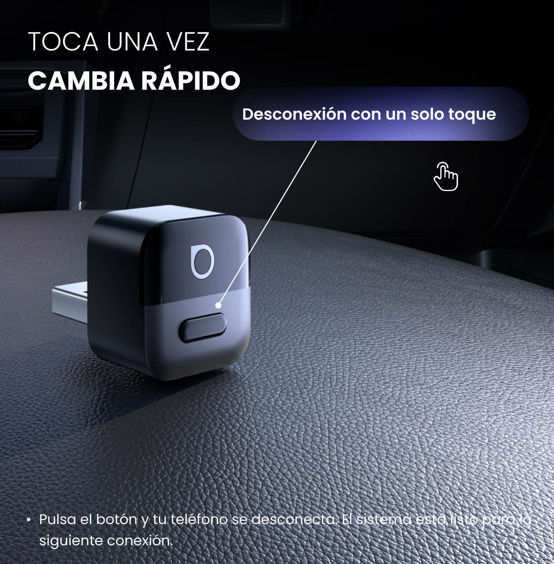 Adaptador Ottocast Mini Pico para CarPlay/Android Auto Inalámbricos - Image 8
