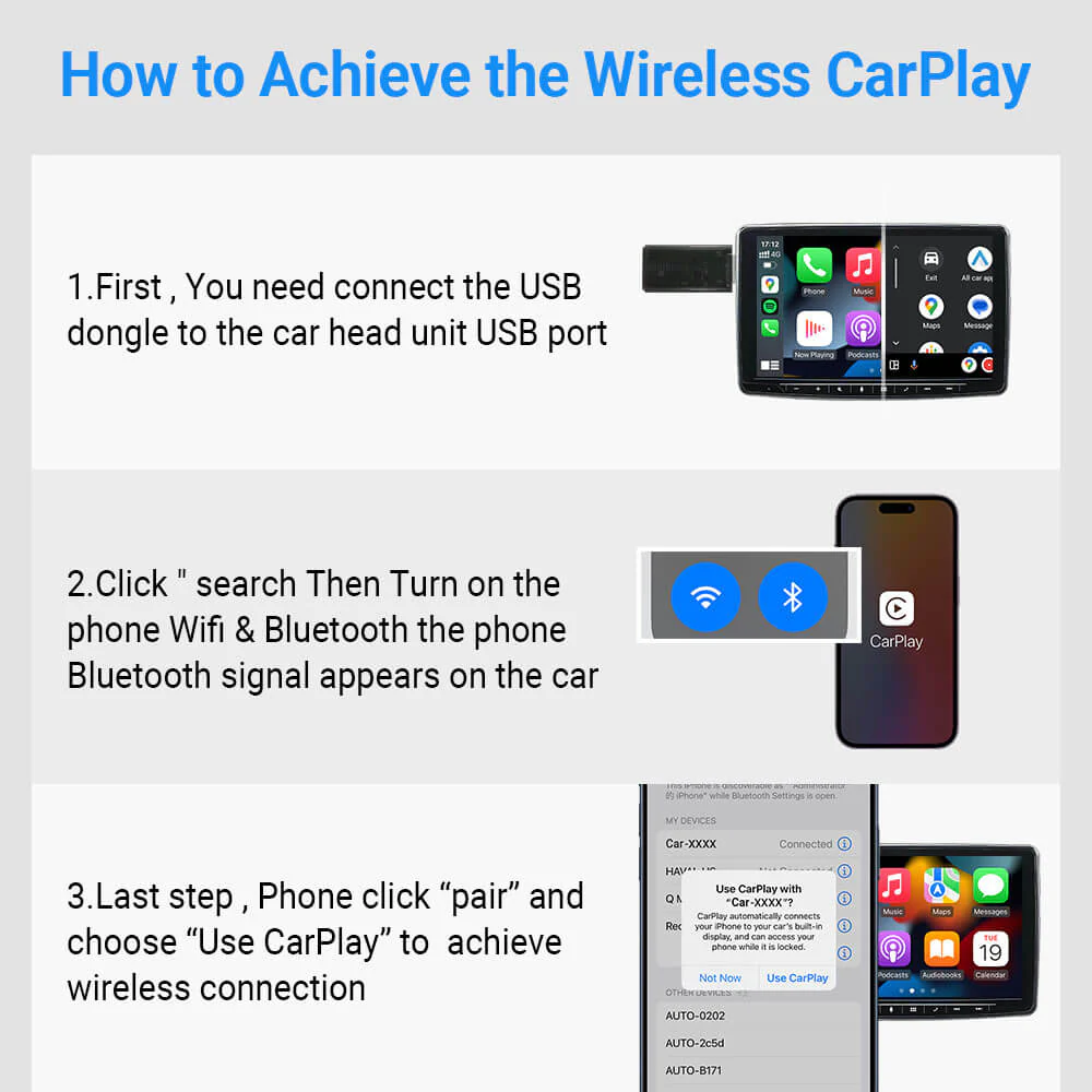 Mini Wireless CarPlay/Android Auto 2 in 1 Adapter - Image 6