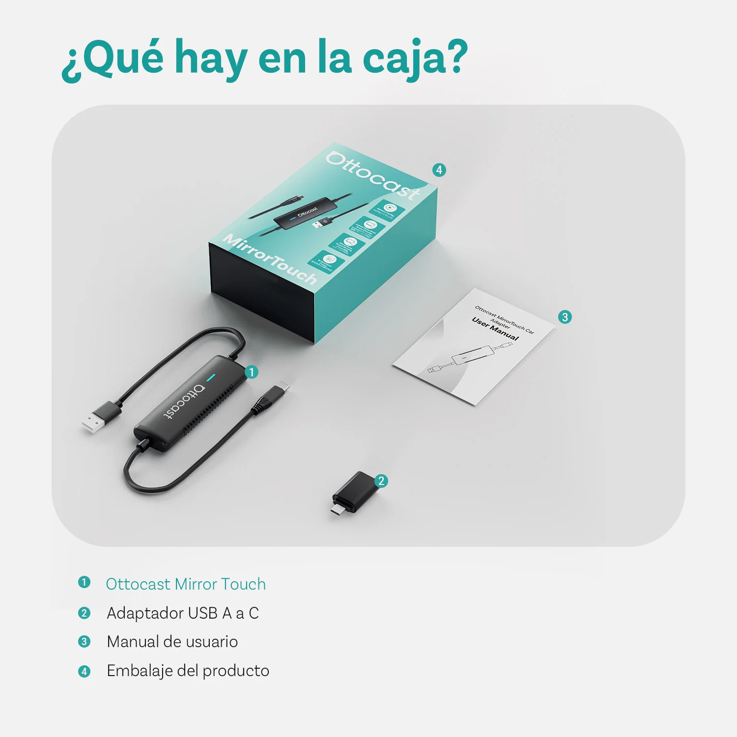 Ottocast® Mirror Touch adaptador CarPlay inalámbrico - Image 11