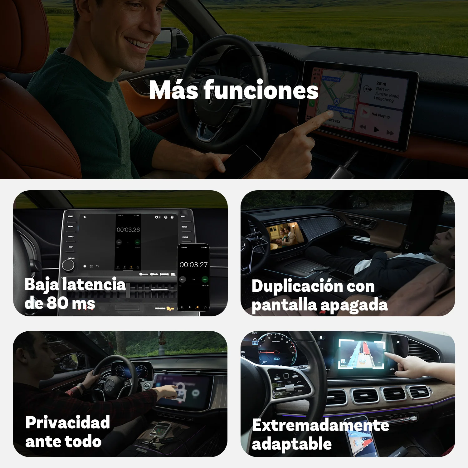 Ottocast® Mirror Touch adaptador CarPlay inalámbrico - Image 8
