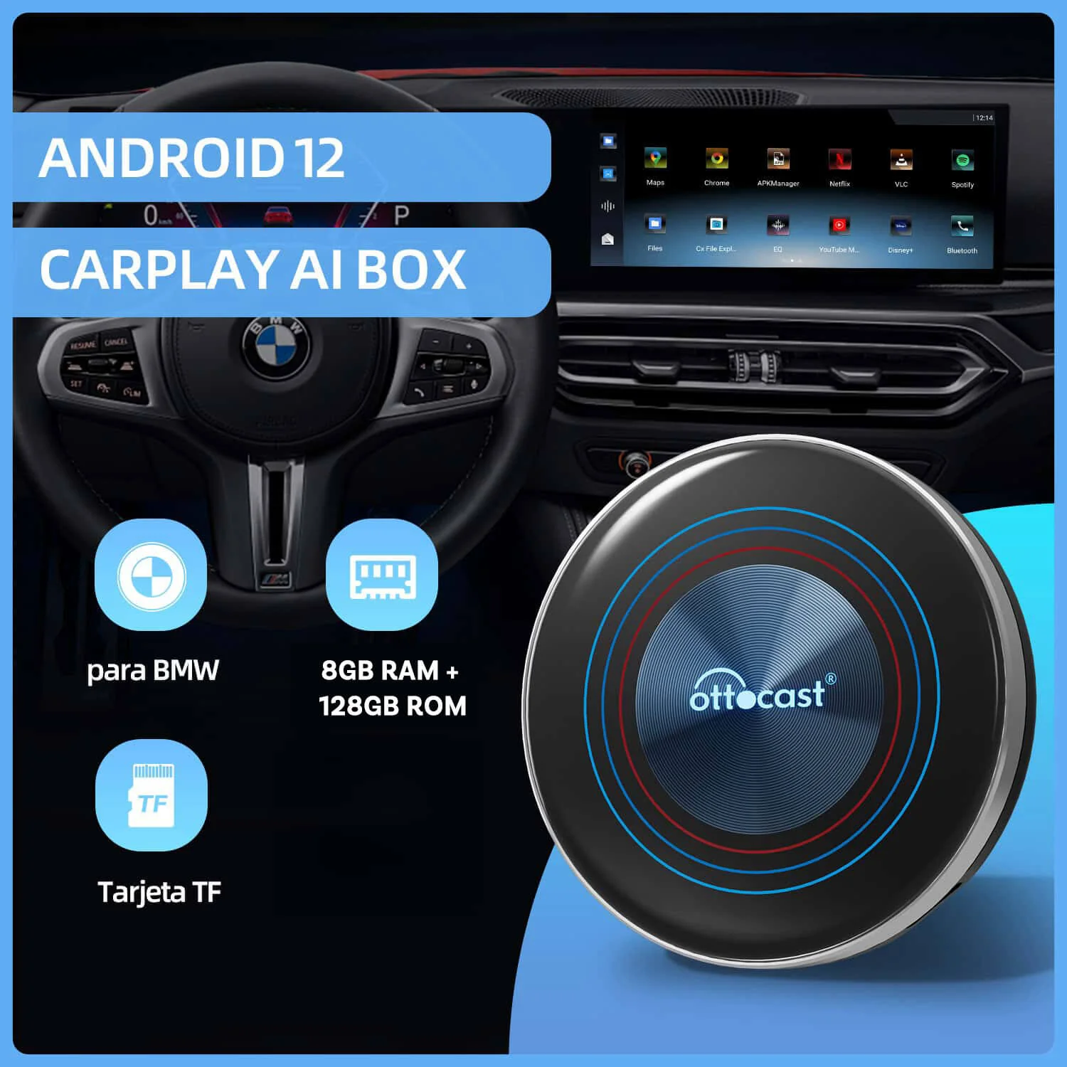 OttoAibox i3 CarPlay Aibox, solo para BMW - Image 3