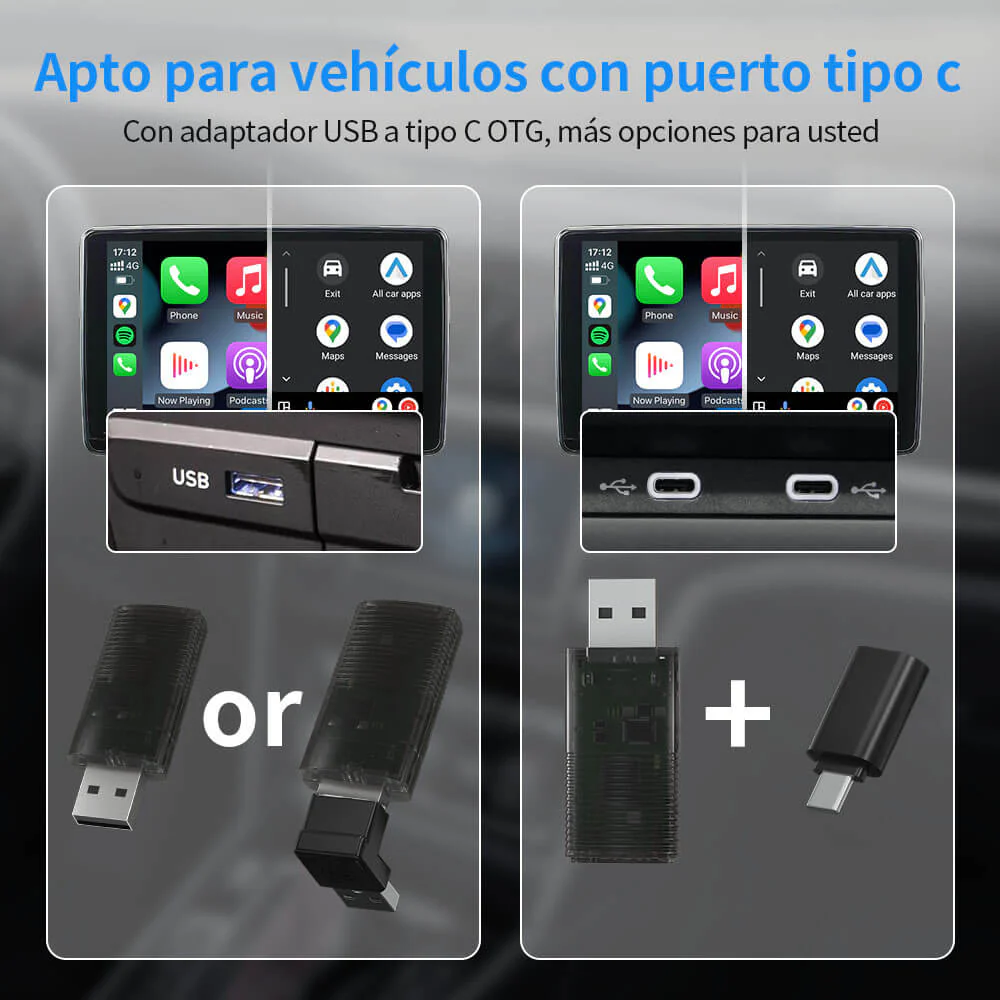 ⚡¡Promoción del Día del Padre! - 10% OFF⚡Mini adaptador inalámbrico CarPlay/Android Auto 2 en 1 - Image 5