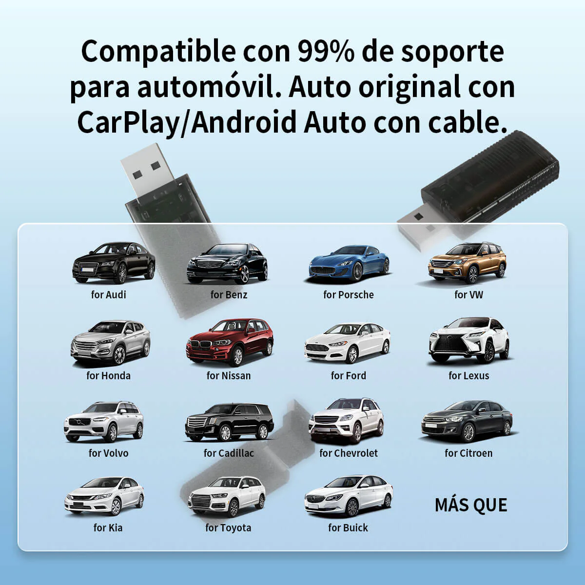 ⚡¡Promoción del Día del Padre! - 10% OFF⚡Mini adaptador inalámbrico CarPlay/Android Auto 2 en 1 - Image 7