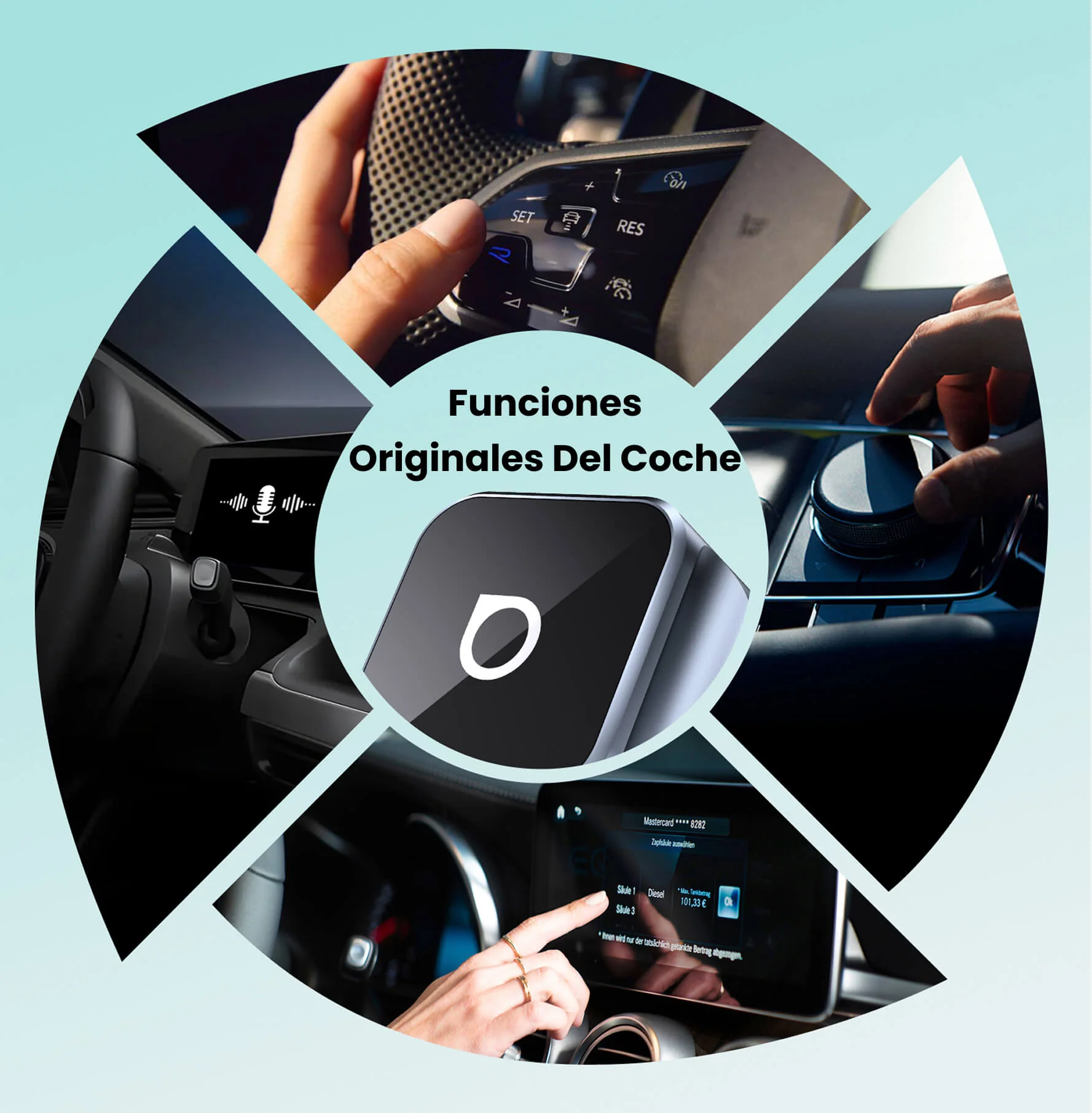 OTTOCAST® Mini Cube 3.0 Adaptador inalámbrica CarPlay y Android Auto - Image 10