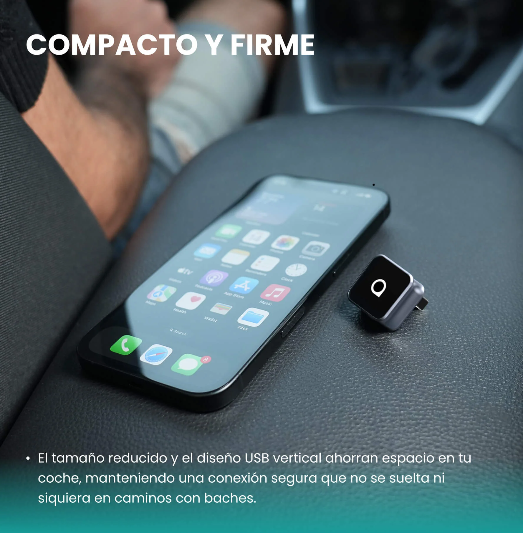OTTOCAST® Mini Cube 3.0 Adaptador inalámbrica CarPlay y Android Auto - Image 6