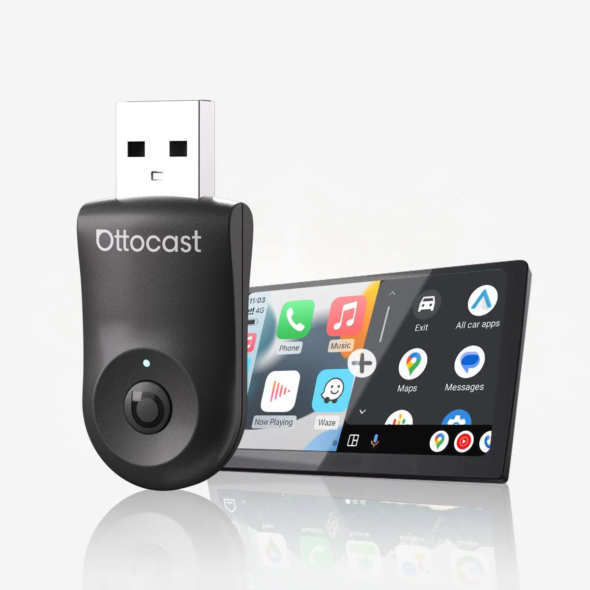 Ottocast® Mini adaptador inalámbrico CarPlay/Android Auto - Image 14