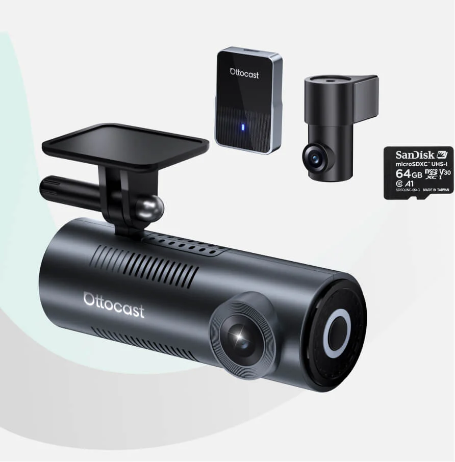 OttoSafe Cam 2 en 1 | Dash Cam para Coche y CarPlay Inalámbrico - Image 12