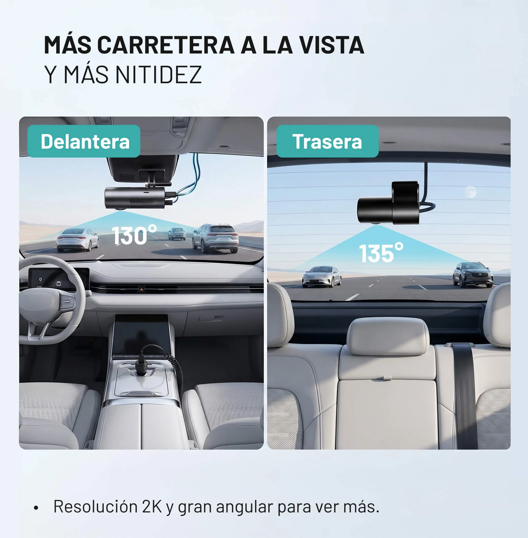 OttoSafe Cam 2 en 1 | Dash Cam para Coche y CarPlay Inalámbrico - Image 5