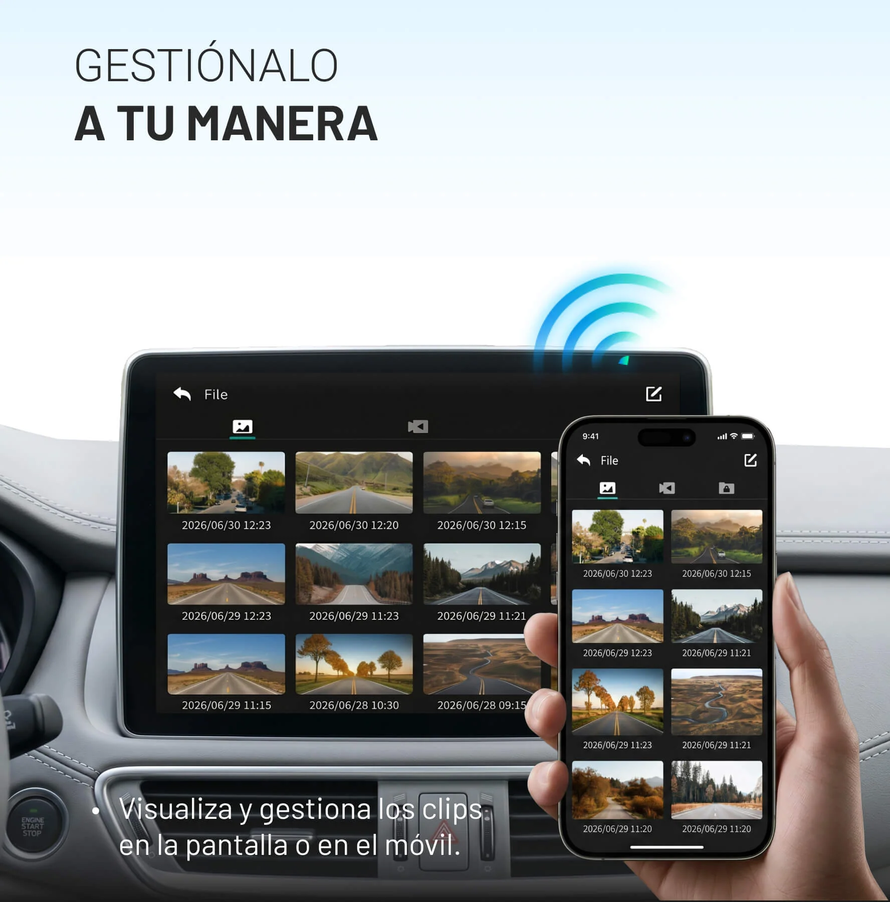 OttoSafe Cam 2 en 1 | Dash Cam para Coche y CarPlay Inalámbrico - Image 7