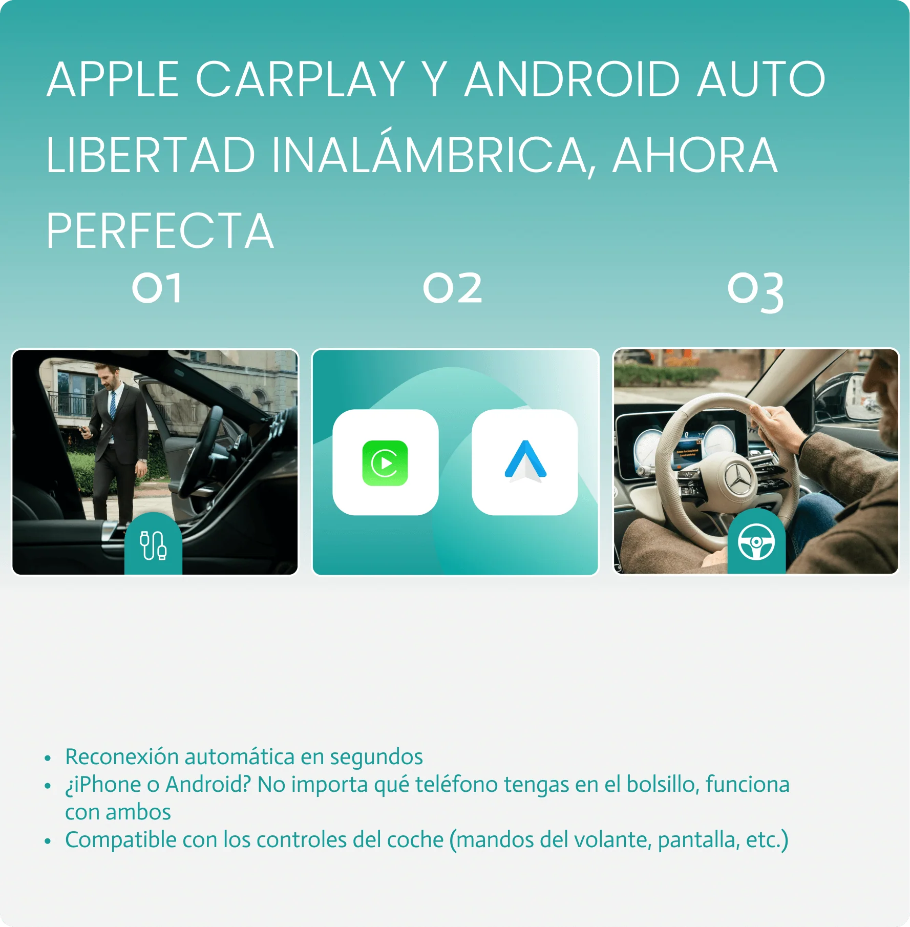 Play2Video Ultra · Adaptador inalámbrico CarPlay/Android Auto con Netflix, YouTube, Prime Video y más - Image 5